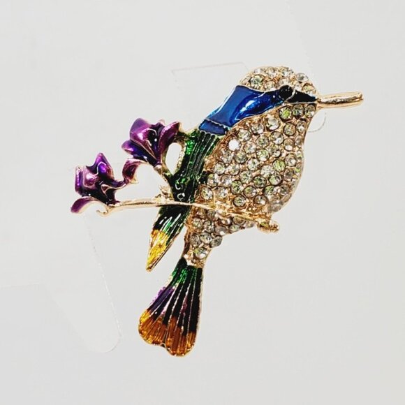 Crystal Bird Brooch (92706) - Picture 1 of 2